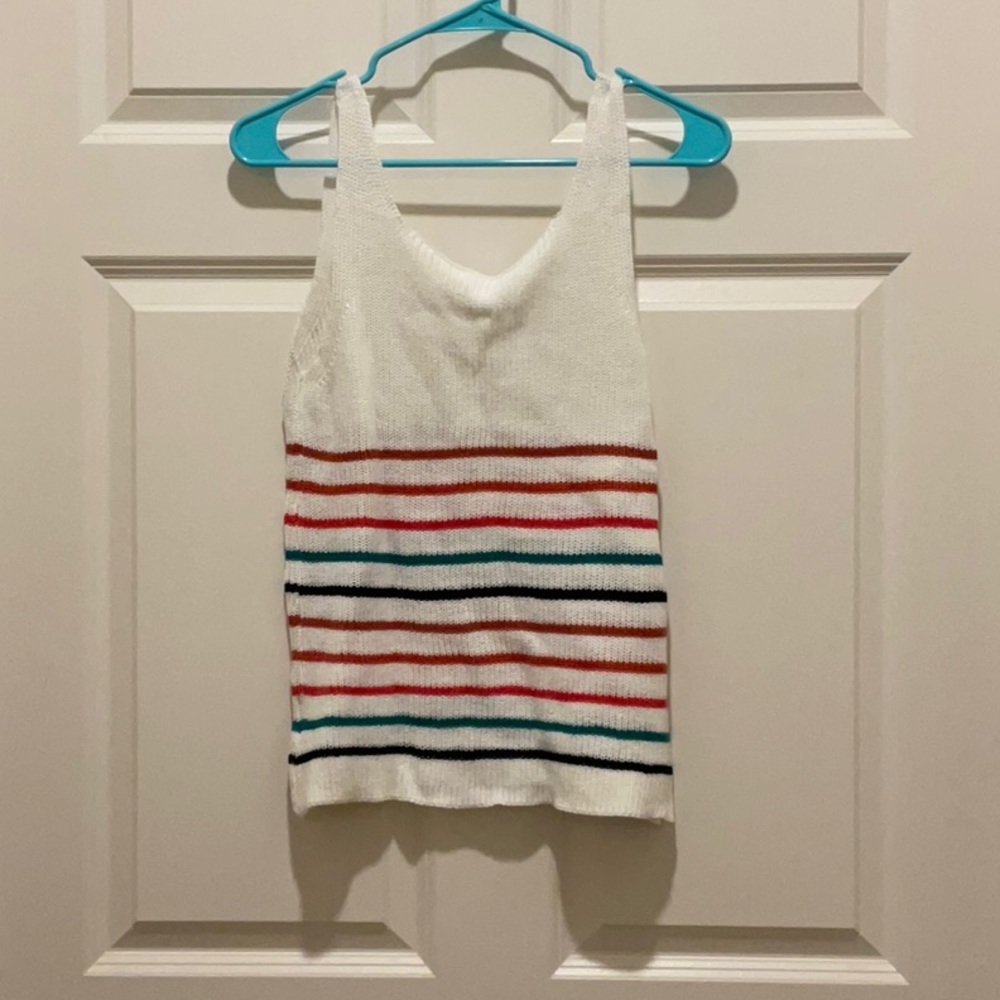Stripped Sweater Tank Top - Picture 3 of 3